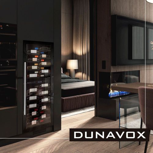 Двухзонный винный шкаф Dunavox DX-104.375 DB фото 2